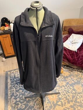 Columbia Black Full-Zip Fleece Jacket 3XLT